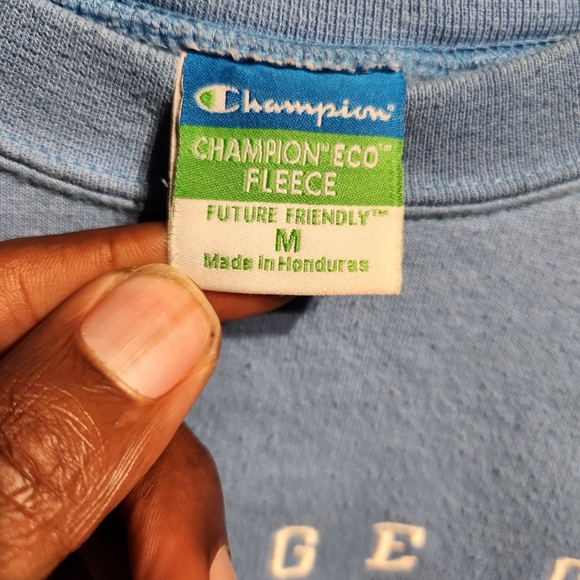 College Of St. Benedict Champion Sweatshirt Crewneck Mens M Powder Blue - Picture 4 of 5